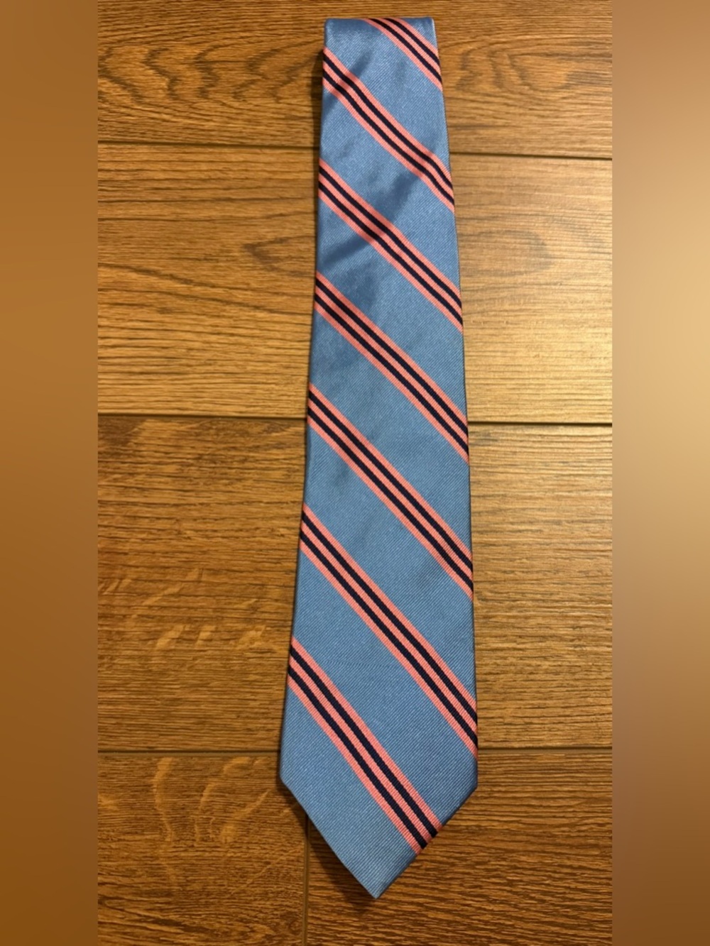 Brooks Brothers 100% Silk Blue and Pink Striped Men's Tie